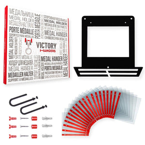 Race Bib Holder + Medal Hanger Display Rack V1