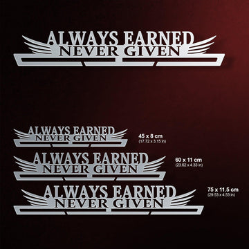 Always Earned Never Given Medal Hanger Display Victory Medal Hangers®