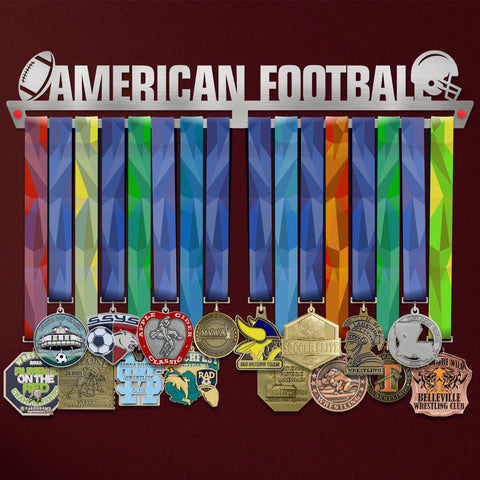 American Football Medal Hanger Display V2