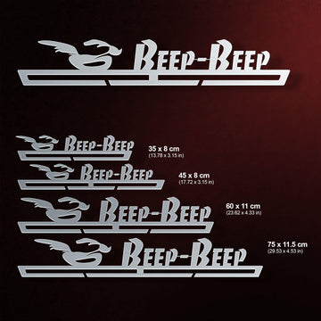 Beep Beep Running Medal Hanger Display Victory Medal Hangers®