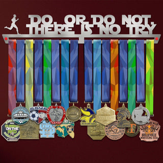 Do Or Do Not, There Is No Try Medal Hanger Display MALE Victory Medal Hangers®