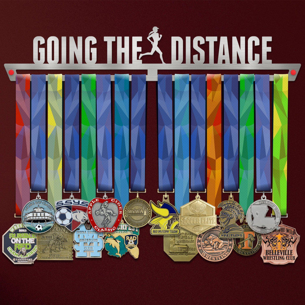 Going The Distance Medal Hanger Display FEMALE-Medal Display-Victory Hangers®