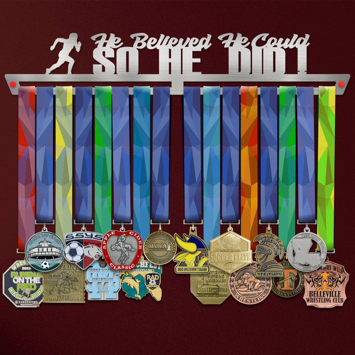 He Believed He Could, So He Did! Medal Hanger Display-Medal Display-Victory Hangers®