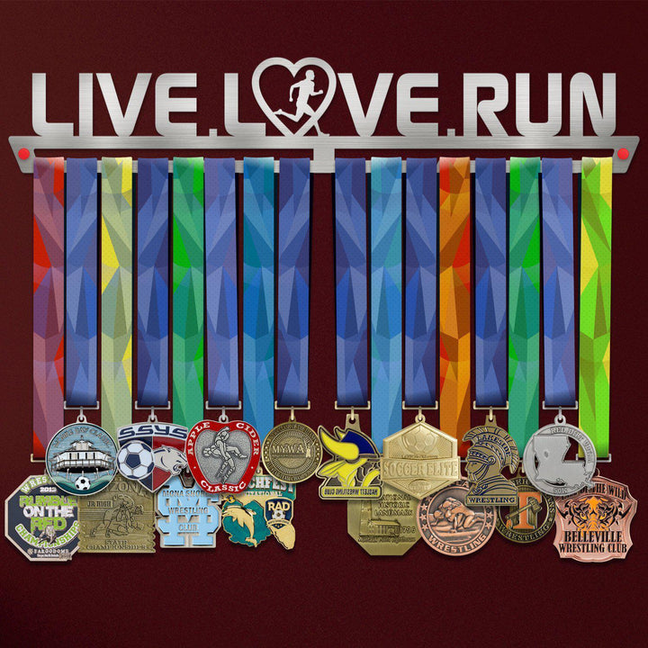 Live Love Run Medal Hanger Display MALE Victory Medal Hangers®