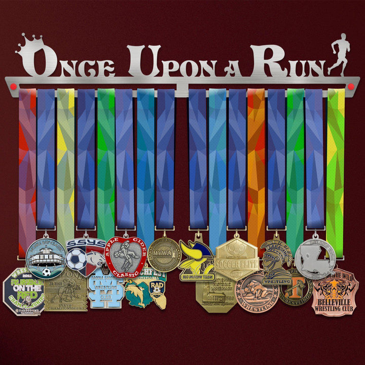 Once Upon A Run Medal Hanger Display MALE Victory Medal Hangers®