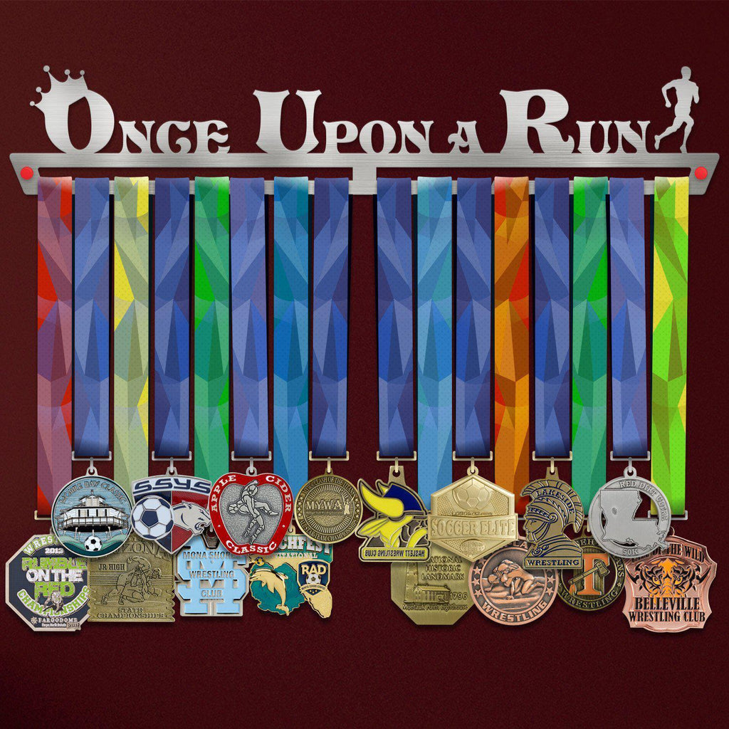 Once Upon A Run Medal Hanger Display MALE-Medal Display-Victory Hangers®