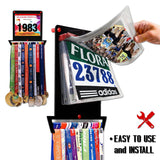 Race Bib Holder + Medal Hanger Display Rack V1-Medal Display-Victory Hangers®