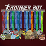 Runner Boy Medal Hanger Display-Medal Display-Victory Hangers®
